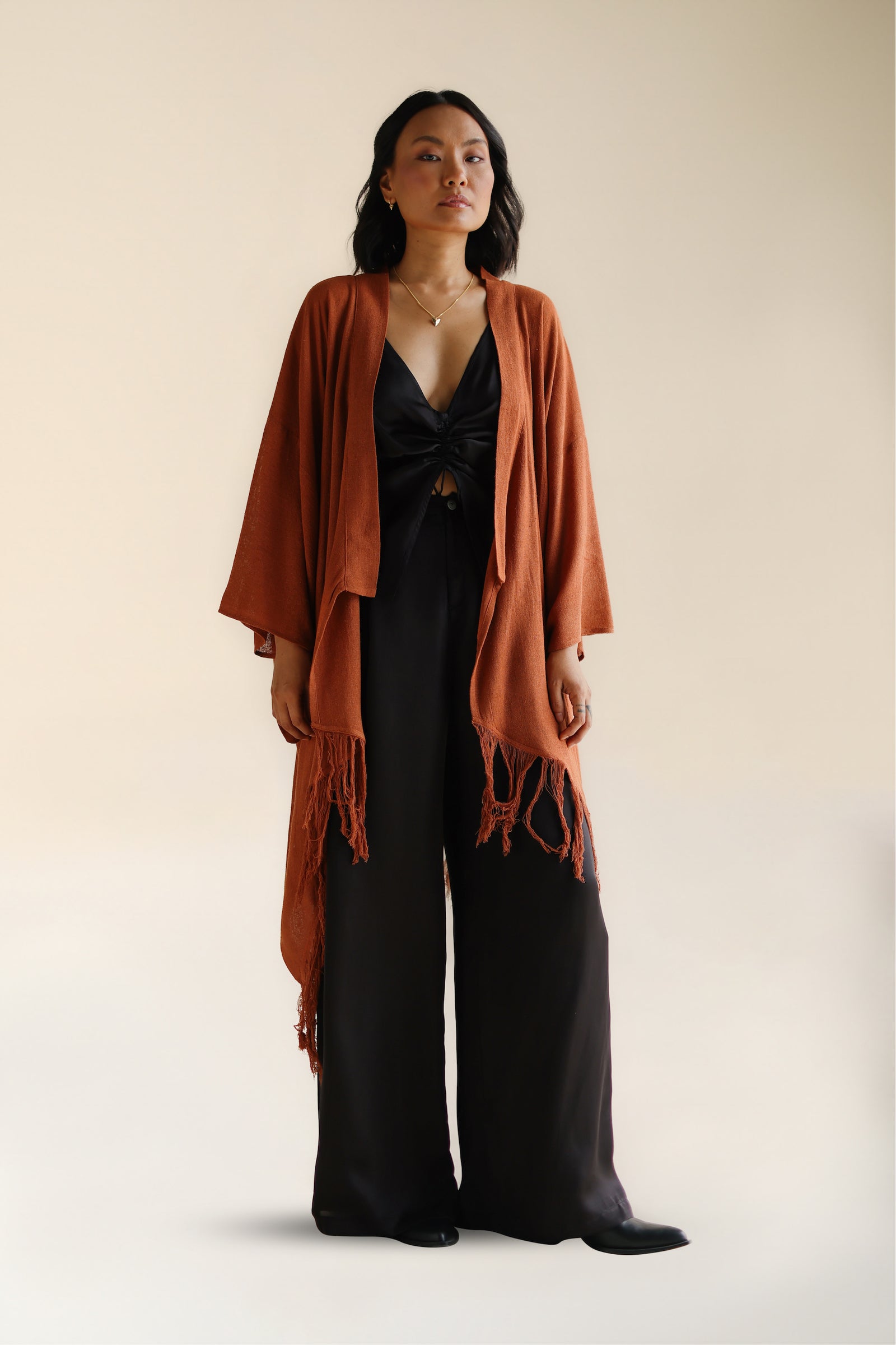 RAW SILK KIMONO