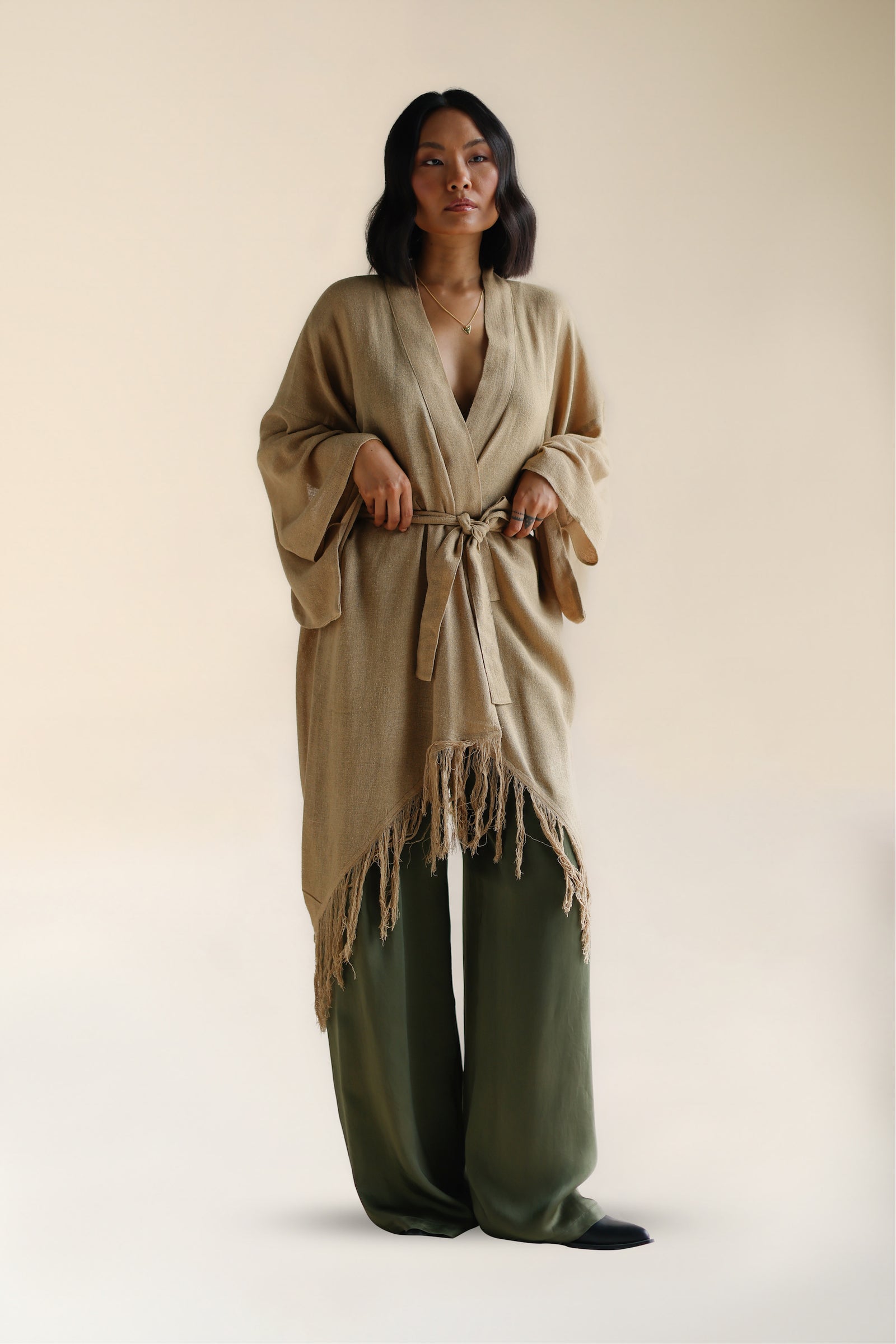 RAW SILK KIMONO