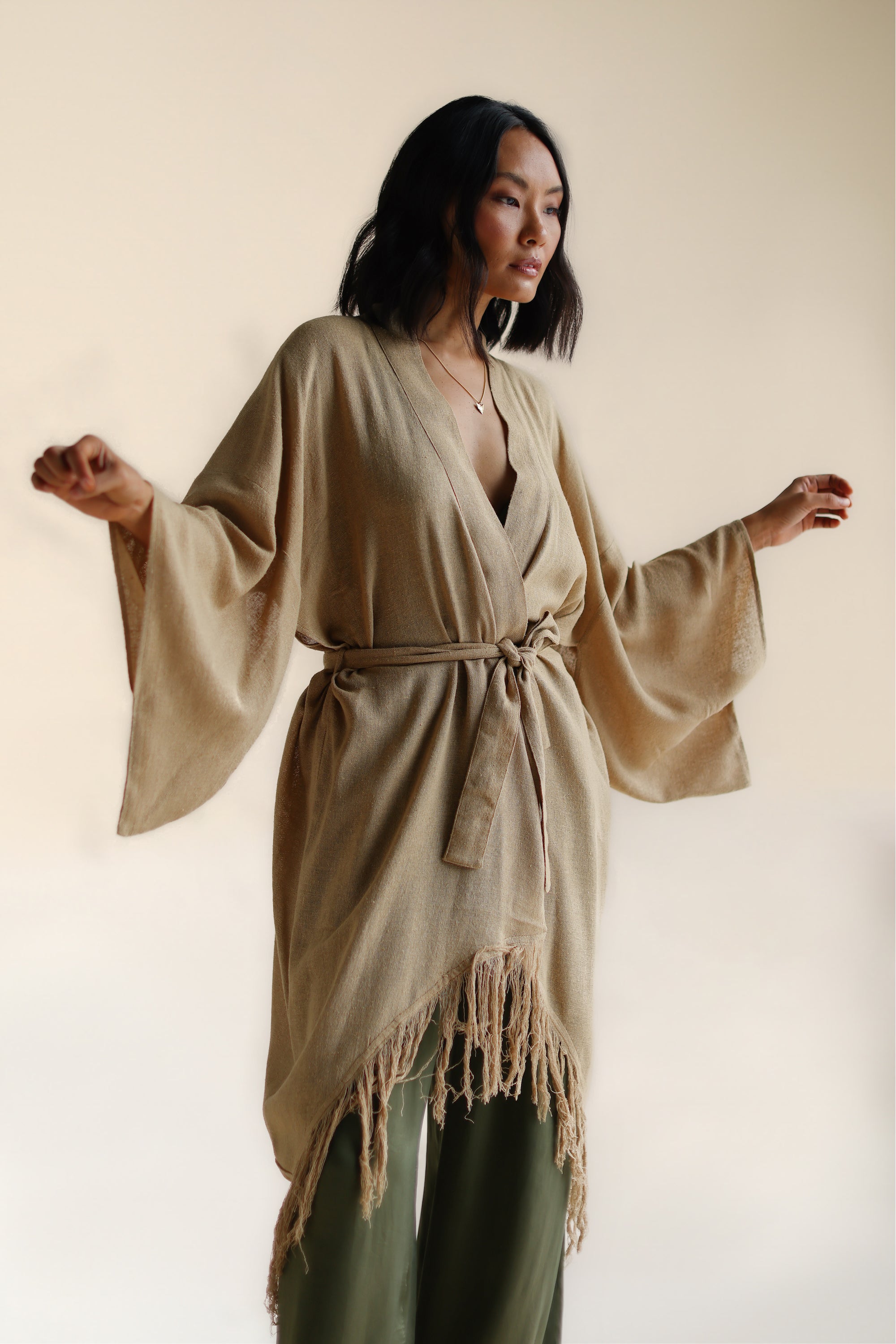 RAW SILK KIMONO